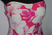 Riviera pink strapless swimsuit size UK18 EU46 Postage included