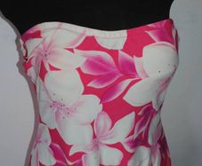 Riviera pink strapless swimsuit size UK18 EU46 Postage included