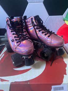 Roller skates and pads - Chaya Vintage Pink Laser Size 4.5 UK