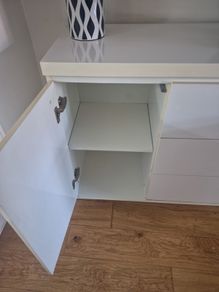 White sideboard