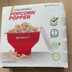 Collapsible Silicone Microwave Popcorn Popper