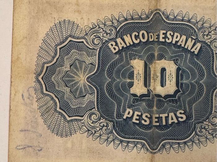 Spain 10 Pesetas 1935 Banknote