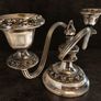 Vintage English Silver-Plated Two-Arm Candelabra Image 6