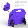 For Amazon Fire HD 8 2022 12th Gen Kids Case Shockproof Cover With Stand - Purple Image 4