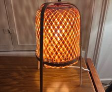 IKEA VATERBOM Rattan & Bamboo Table Lamp