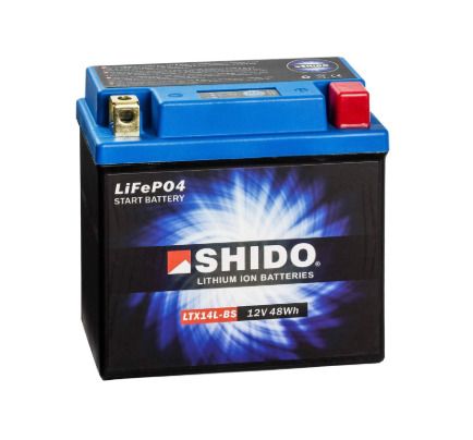 Shido LTX14L-BS Lithium Ion Type Battery