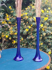 2xLSA 60cms hand blown vases