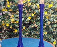 2xLSA 60cms hand blown vases