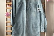 Bnwt gap stonewash shirt dress size small with pockets