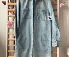 Bnwt gap stonewash shirt dress size small with pockets