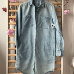 Bnwt gap stonewash shirt dress size small with pockets