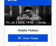 Cian ducrot tickets