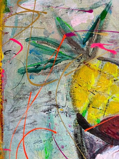 Original Painting Irish Eclectic Kitchen Art Fruit Art