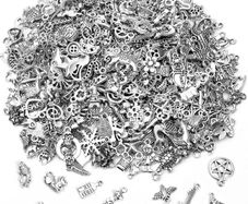 350Pcs Wholesale Bulk Lots Jewelry Making Charms Assorted Pendants for DIY Necklace Bracelet Earring Craft Supplies (FREE POSTAGE)