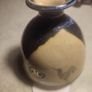 MUCROS Pottery Bud Vase with Bird/Rooster Blue Drip Glazed Ireland Stamped Image 4