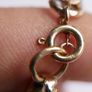Vintage 9k Yellow Gold 375 Solid Handmade Fashion Link Bracelet length 8" -  9,4 grams Image 8