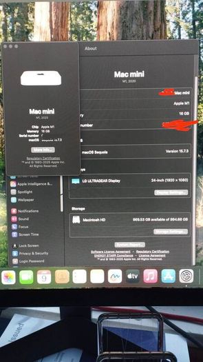 M1 16Gb Ram 1 Tb Mac mini