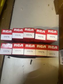 10 Vintage RCA 6AS7G Valves