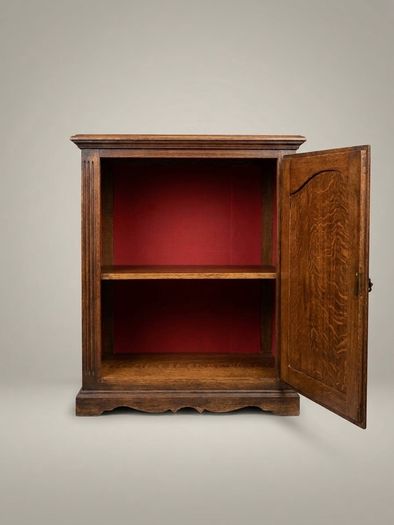 Early 20th Century French Country Oak Side Cabinet
