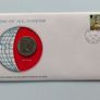 Isle of Man 1978 Vintage Coin Stamp cover BUNC Triskelion on map Image 2