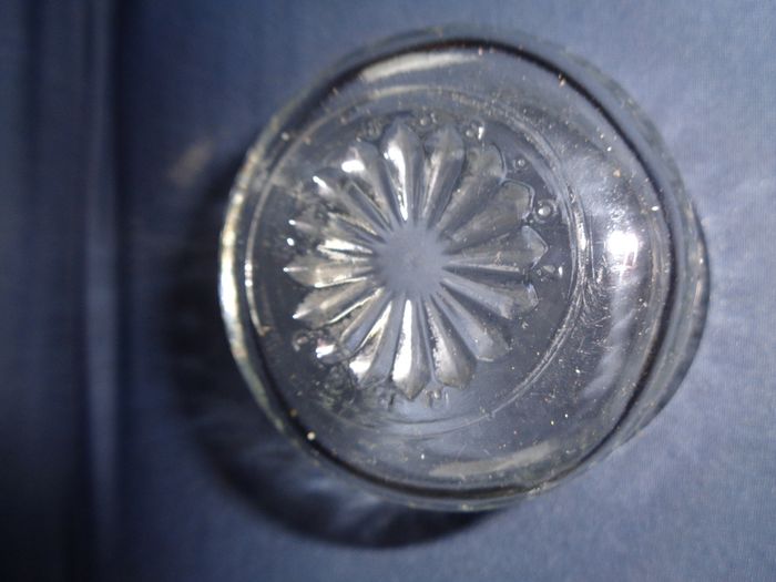 Vintage Hand Cut Jam Bowl with Lid for Sale