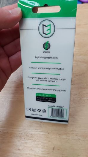 Iphone Lighting Fast Car Charger 2AMP