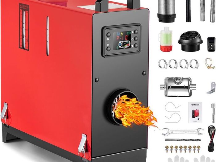 All in One Diesel Heater 5kw, 8kw. LCD.