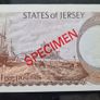 Jersey 1978 5 Pounds Specimen Banknote UNC Image 2