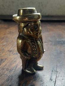 Victorian Brass Vesta Case
