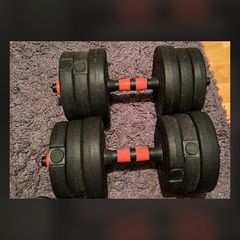 Two Adjustable Dumbells