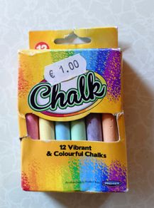 Box Of Chalk & A Packet Of Streamers (new).