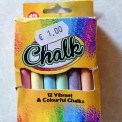 Box Of Chalk & A Packet Of Streamers (new).