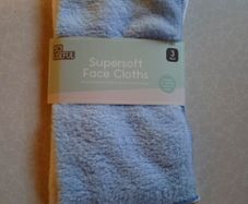 3 Pack Microfibre Face Cloths (new).