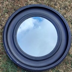 Round wooden Mirror