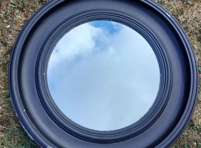 Round wooden Mirror