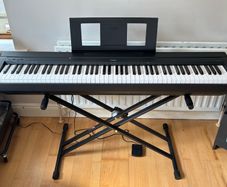 Yamaha P-45 Keyboard with pedal, stand and stool