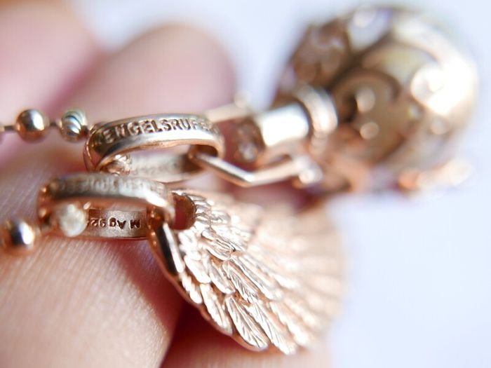 Sterling Silver 925 Gild Plated Angel Whisperer from Engelsrufer length 31" - 26,4g