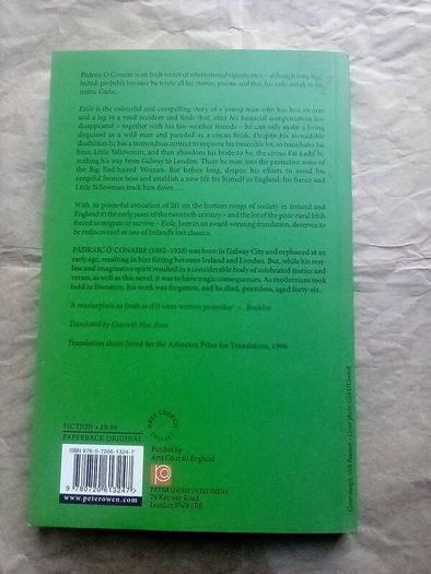 Book: Exile by Padraic O'Conaire (postage included)