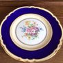 A Pair of 9 inch Crown Staffordshire Bone china floral plates Image 3