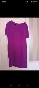 Ella Boo Shift Dress with Cape feature