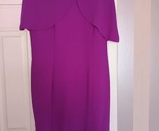 Ella Boo Shift Dress with Cape feature