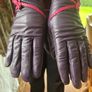 Ladies Leather lined Purple/Pink Glives Medium Image 6