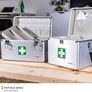 First Aid Box, Medical Box, Carrying Handle, Carry Strap, Aluminium, 40 x 22,5 x 20,5 cm Image 6