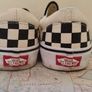 Genuine Vans Checkerboard Slip Ons in Size UK 5 Image 4