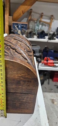 pair of wooden boxes