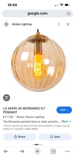 Pendant lights x 2