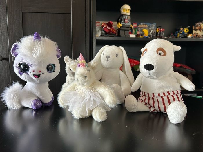 White  Soft Toy Bundle