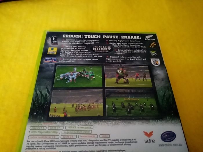 Jonah Lomu Rugby Challenge Xbox 360 Games Original