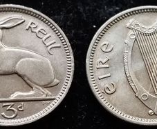 [#849] - Ireland 1968 | 3 Pence | Irish 3d | Hare | KM.12a | MS