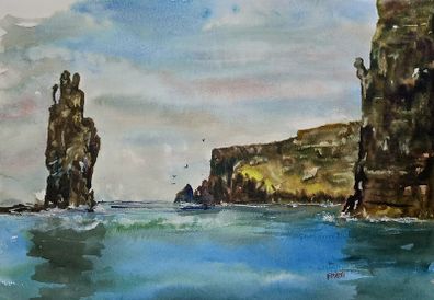 cliffs of moher watercolour
